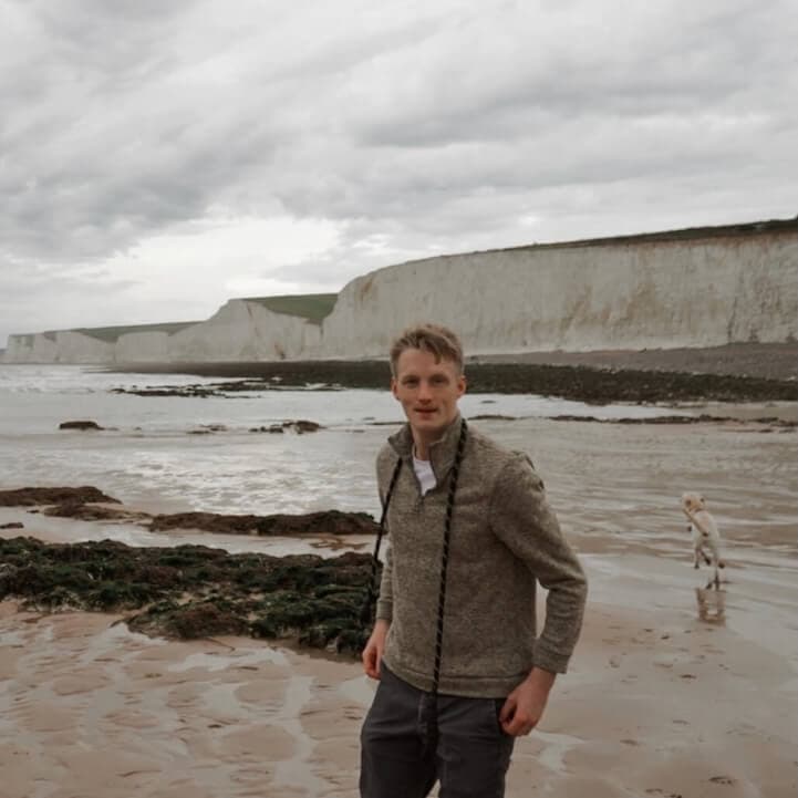 Portrait of Will Taylor, a software developer, smiling at the camera